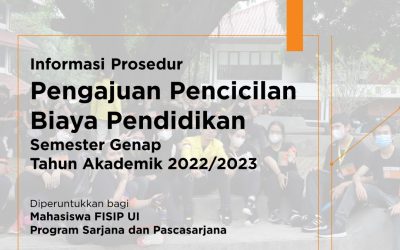 Informasi Prosedur Pengajuan Pencicilan Biaya Pendidikan Semester Genap Tahun Akademik 2022/2023
